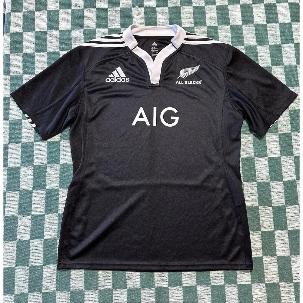 Vintage ADIDAS ALL BLACKS 2012‎ Men's Size Large Jersey